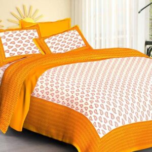 Naomi - Cotton Double Bedsheet with Pillow Cover