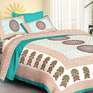 Naomi - Cotton Double Bedsheet with Pillow Cover