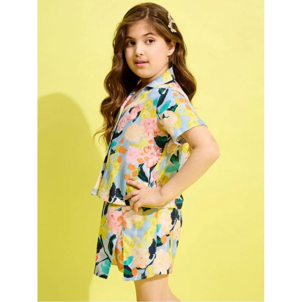 PID-66005-Girl-s-Short-Sleeves-Pattern-Floral-Skort-Set-Blue-Multicolor-3-1000×1000-1.webp