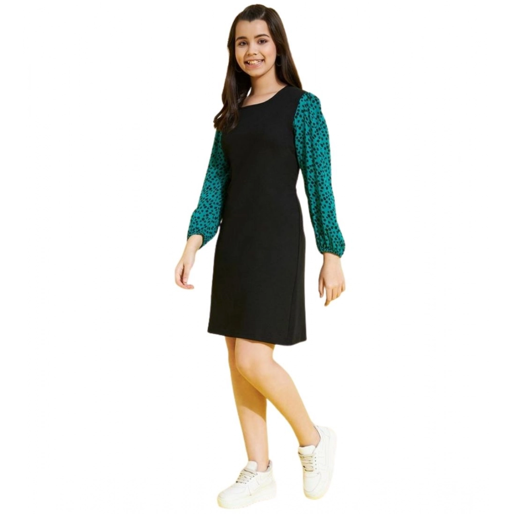 PID-66043-Girl-s-Long-Sleeves-Printed-Dress-Black-Green-1-1000×1000-1.webp