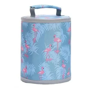 Generic Round Travel Lunch Bag – Portable Office Bag for Men And Women (Color: Assorted )